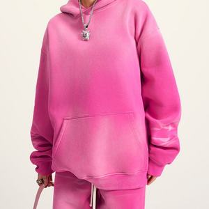 Fabricants de vêtements personnalisés de haute qualité, sweat à capuche décontracté en coton 100% avec effet délavé, épaules tombantes, unisexe, style hip-hop, pour l'hiver, ODM - Product Image 4