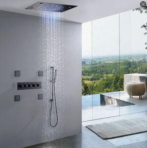 Douche de luxe pour salle de bain 2026 avec LED colorées, <span class=keywords><strong>musique</strong></span>, jets latéraux, mitigeur thermostatique, inverseur, pomme de douche pluie SPA - Product Image 4