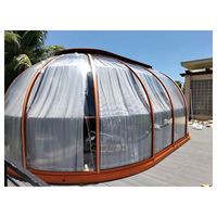 Tente à bulles chauffée Prima avec ballons, dôme de tente à bulles transparent gonflable géant en cristal