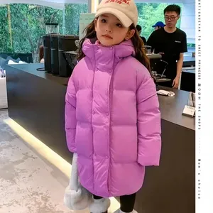 Hot Selling Windproof Girl Lightweight Children Outerwear Waterproof Custom High-grade Fabric Kids Down Jacket Coat