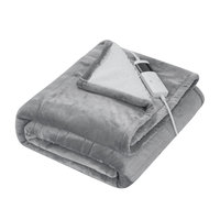 Kingworth Vente en gros Couverture chauffante électrique infrarouge Sherpa en flanelle matelassée réversible à chauffage rapide pour la maison