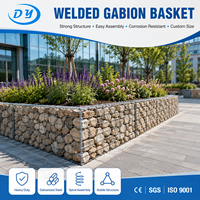 Gabion en treillis soudé galvanisé de haute qualité 2*1*1m - Marque Ding Yang - Tailles personnalisables - Utilisation décorative pour jardin