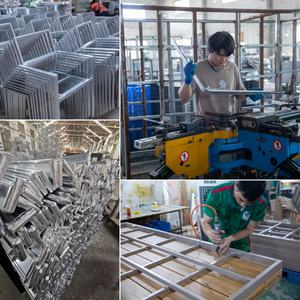 Meilleure vente Ensemble <span class=keywords><strong>de</strong></span> meubles <span class=keywords><strong>de</strong></span> <span class=keywords><strong>jardin</strong></span> pliables et portables avec cadre en <span class=keywords><strong>plastique</strong></span>, bois et aluminium, petite table basse et chaise pour balcon extérieur - Product Image 6