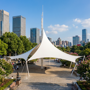 Tente de terrain de basket-ball personnalisée sur mesure, structure en membrane paysagère pour <span class=keywords><strong>zone</strong></span> commerciale de tourisme - Product Image 3