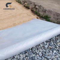 Tela Geotextil No Tejida, Plástico PP Ecológico Industrial para Agricultura, Drenaje, Control de Malezas y Separación de Suelos