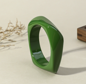 Pulsera de Resina Exagerada Unisex de Alta Gama, con Textura Marmoleada y Efecto Multicolor Semitransparente, Marca HR, Poco Visto en el Mercado - Product Image 5