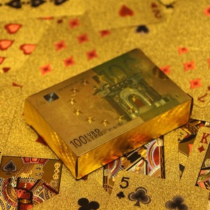 זהב צבעוני מותאם אישית עמיד למים/pvc פלסטיק משחק כרטיסי משחק אירו עבור ליל כל הקדושים השנה החדשה החדשה החדשה החדשה - Product Image 4