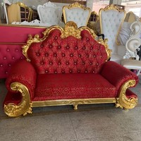 Canapé Cœur Élégant, Causeuse en Forme de Cœur, Structure Robuste, Chaises Trône Haut de Gamme pour Mariages, Banquets et Location de Fêtes