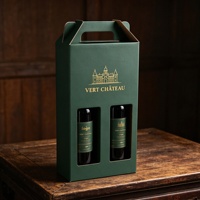 Boîte d'emballage personnalisée pour bouteille de vin, emballage cadeau pour vin