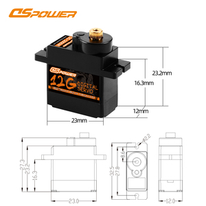 DS-S006M 12g Sg90 เกียร์โลหะ 270 องศา 40T ฮอร์นสำหรับโดรนอัจฉริยะ ของเล่นอัจฉริยะ มอเตอร์แรงบิดสูง - Product Image 2