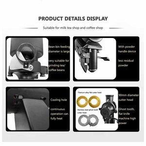 <span class=keywords><strong>Molinillo</strong></span> <span class=keywords><strong>de</strong></span> <span class=keywords><strong>Café</strong></span> Eléctrico XEOLEO <span class=keywords><strong>de</strong></span> 90 mm <span class=keywords><strong>con</strong></span> Muela Plana, Ajustable para el Tamaño <span class=keywords><strong>de</strong></span> la <span class=keywords><strong>Molienda</strong></span> - Product Image 6