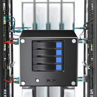 Servidor de Almacenamiento NAS GODSPM LY-NASH 2025 de 4 Bahías, 32 TB, RAID 5/6, USB, SSD, Respaldo de Video 4K, Encriptación AES, Solución de Nube B2B, en Stock