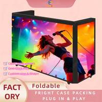 Pantalla LED P2.604 a Todo Color para Cabina de DJ, Festivales de Música, Centros Comerciales, Formas Personalizables, CMS Basado en la Nube