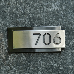 Letrero Moderno de Números de Casa de Fábrica, Letrero de Acrílico y PVC para Número de Habitación de Negocios, Placa de Puerta para Hogar, Oficina, Tienda, Empresa, Centro Comercial, Parque - Product Image 2