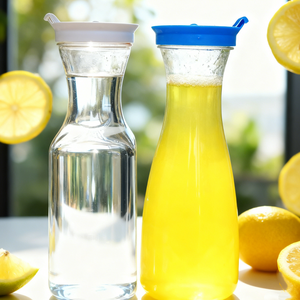 Shatter-proof rõ ràng acrylic nhựa bình nước với nắp, tủ lạnh Jug cho trà đá, Sangria, nước chanh, nước trái cây, sữa, và nhiều hơn nữa - Product Image 1