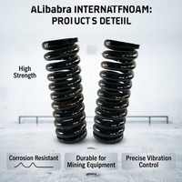 Ressorts de compression en alliage spiralé pour wagons de chemin de fer à usage industriel pour l'extraction de minerai sur