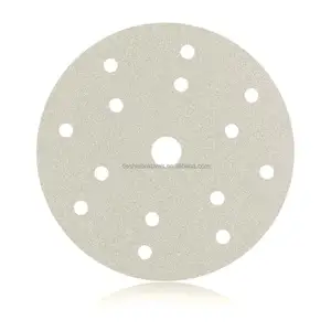 Smirdex 510 150mm 9hole White Sanding Disc Abrasive Sand Disc Hook And Loop Sanding Paper Disk