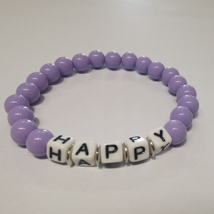 Braccialetto con Perline Personalizzato Colorato di YIWU, <span class=keywords><strong>Gioielli</strong></span> alla Moda per Bambine e Ragazze, con Scritte 'Joy', 'Love', 'Lucky', 'Happy' - Product Image 5