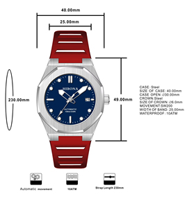 Montres-bracelets pour femmes Oem Elegance Thin Casual Sw200 Movement Waterproof, montre-bracelet à quartz pour hommes - Product Image 3