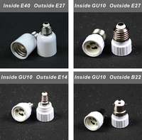 E27 E40 E14 B22 Led Lampe Convertisseur Douille E Base Vis En Laiton Cuivre Éclairage Accessoires Adaptateur Support De Lampe