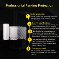 Protecteur de bouteille de vin HDPE antichoc réutilisable Sac de coussin d'air gonflable de voyage avec film protecteur pour l'emballage