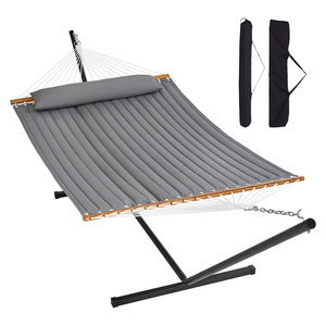 Bãi biển Ngoài trời treo đôi 11FT bông vải vườn Võng với treo và gối - Product Image 2