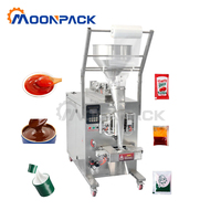 Machine d'emballage verticale Moonpack MP-VFFS-P 200 pour sachets de dentifrice, après-shampoing, pâte à tartiner au chocolat, machine d'emballage à 3 côtés