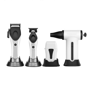 Tondeuse à cheveux professionnelle sans fil 4-en-1 à moteur haute vitesse, tondeuse, rasoir et <span class=keywords><strong>kit</strong></span> ventilateur turbo, machine à couper les cheveux, outils de barbier - Product Image 2