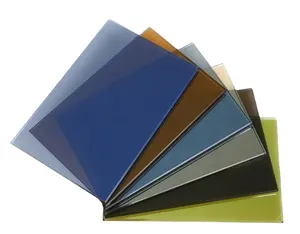 2140*1650 Brown Blue Grey Tinted Colored Reflective Glass For Decoration