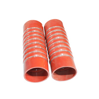 Tuyau de refroidissement en caoutchouc silicone à bourrelets pour radiateur intercooler de moteur de voiture, taille personnalisée, avec anneaux
