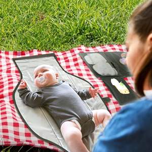 Popok poliester portabel stasiun Penggantian tahan air dapat dilipat untuk bayi baru lahir perjalanan bayi Registry Cari Item - Product Image 6