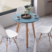 Table de réception moderne nordique, table ronde domestique, petite table à thé, table basse combinée table et chaise