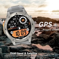 Montre connectée DM56, dernière version, IP69, GPS, suivi par 6 satellites, BLE 5.3, écran AMOLED 1.43, montre noire 2024
