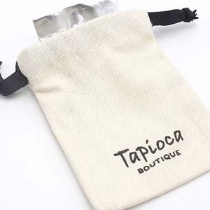 High Quality Customized <b>Drawstring</b> <b>Pouches</b> Eco-Friendly Jewelry Gift <b>Pouch</b> 100% Organic Cotton <b>Drawstring</b> Bag With Black Ribbon - Product Image 1