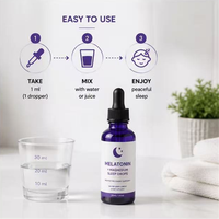Gouttes liquides classiques OEM de mélatonine, magnésium et camomille pour le sommeil – Soutien botanique pour la relaxation nocturne et le maintien d'un bien-être apaisant en fin de soirée