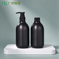 Flacon distributeur de lotion corporelle en plastique transparent réutilisable, flacons pompe givrés vides pour le lavage des mains, savon liquide et shampoing pour hommes