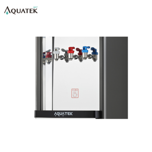 Distributeur d'eau sécurisé AQ-1213, design compact, noir et argent, refroidisseur d'eau sur pied - Product Image 3