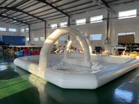 Centre de jeux aquatiques portable QIQU pour enfants et adultes, léger, écologique, piscine gonflable ronde de grande taille pour usage commercial