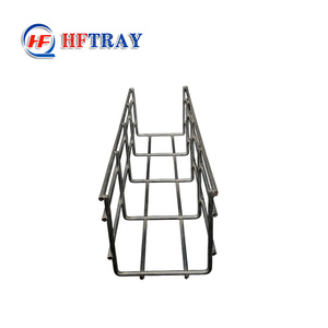 Bac à câbles en treillis métallique robuste, hauteur latérale 100 mm, longueur 3 m, charge maximale 120 kg, acier au carbone, accessoires de câblage électrique - Product Image 1