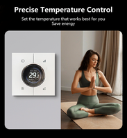 Interrupteur intelligent Anjielo pour Zigbee IP65, application Smart Life, Wi-Fi, design moderne, contrôle du chauffage au sol