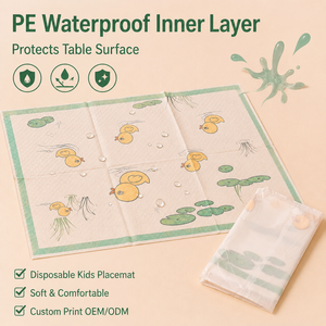 Tapete Desechable para Bebé Personalizado en Longitud e Impresión, 40 cm de Ancho, Hecho en China, Directo de Fábrica, con Empaque Personalizado y Calidad Libre de BPA - Product Image 2
