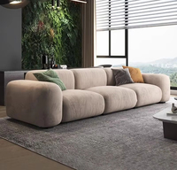 2025 nordique luxe L forme salon canapé meubles plancher velours 3 places modulaire sectionnel canapé canapé ensemble