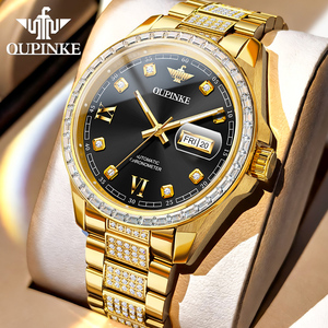 OUPINKE 3328 <span class=keywords><strong>Relojes</strong></span> Mecánicos de Movimiento Japonés Automático con Logotipo Personalizado, Resistentes al Agua y de Alta Calidad para Hombre - Product Image 2