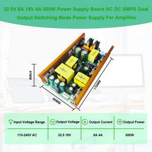 32.5v 8a 18v 4a 18v 4a 500w החלפת כוח לספק מודול הפלט כפול עבור מגברים - Product Image 4