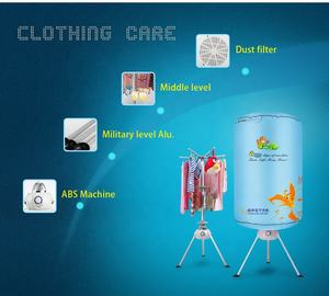 Vente flash : <span class=keywords><strong>sèche</strong></span>-<span class=keywords><strong>linge</strong></span> électrique portable pour bébé, 220 V, PTC, <span class=keywords><strong>à</strong></span> commande manuelle, 2 niveaux de séchage, rond, pour vêtements - Product Image 4