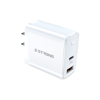 Adaptateur de charge rapide universel 20W 33W double port Type C PD QC 3.0 2 USB, adaptateur de téléphone portable, chargeur mural
