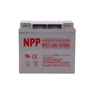 NPP Valve Regulated Gel <b>Battery</b> 12V 38Ah <b>UPS</b> Power Supply <b>Battery</b> - Product Image 1