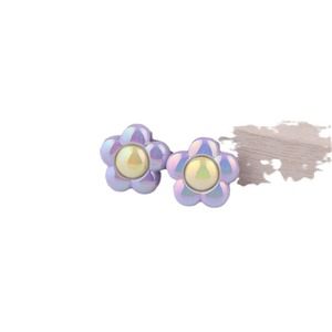 Floral Plated Acrylic Beads 8mm Flower Shape Color Random for <b>Bracelet</b> Making DIY Jewelry Accessories - Product Image 5