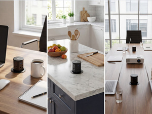 <span class=keywords><strong>Prise</strong></span> <span class=keywords><strong>de</strong></span> bureau escamotable industrielle dissimulée pour table <span class=keywords><strong>de</strong></span> cuisine, 4 prises, charge sans fil 15W, ports USB Type-C, design 60mm - Product Image 6