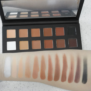 พาเลทตาเดอซอมบร้าเครื่องสำอางแบบกำหนดเอง12แพนแม่เหล็กเม็ดสีสูง DIY อายแชโดว์มังสวิรัติสีนู้ด - Product Image 5